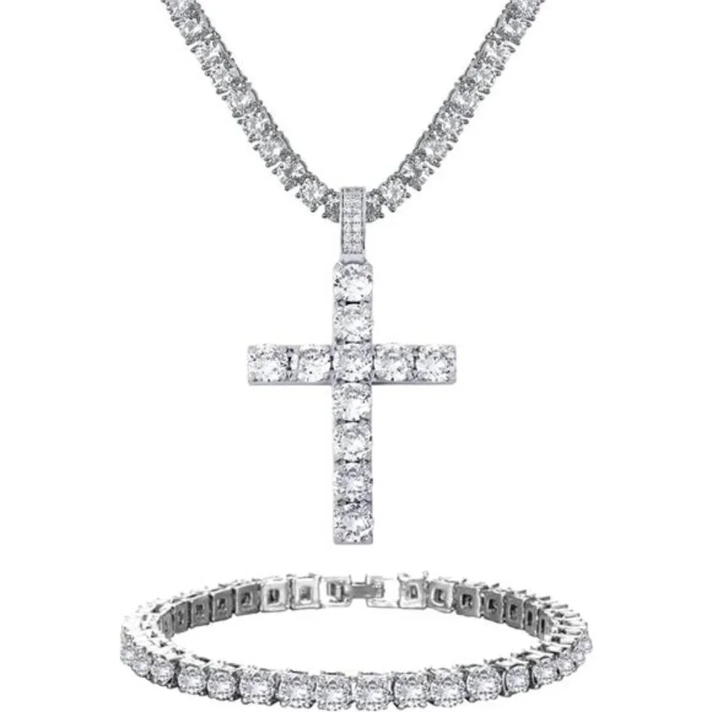 Ronglry Cuban Link Chain for Men Miami Cuban Link Chain Silver Cuban Chain 18